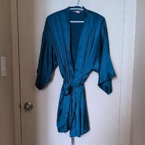 Victoria's Secret Teal Wrap Coverup Housecoat